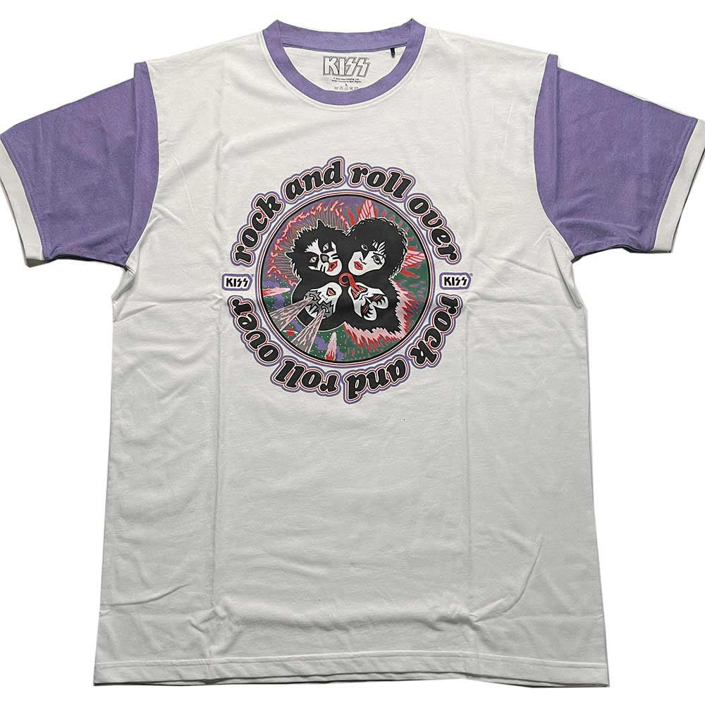 KISS キッス (エース・フレーリー 追悼 ) - Rock and Roll Over / 半袖ラグラン / Tシャツ / メンズ - PGS